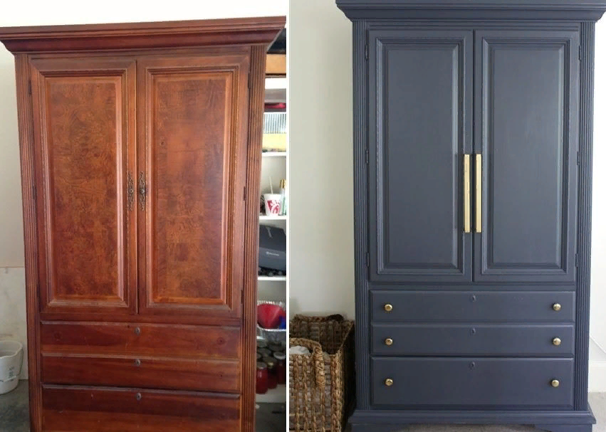 Реставрация старого шкафа своими руками: выбор стиля в 75 фото