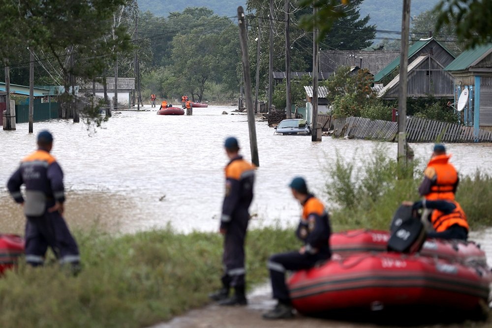Например, паводок в Приморском крае