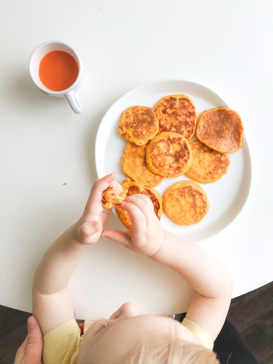 Оладушки из пюре батата  