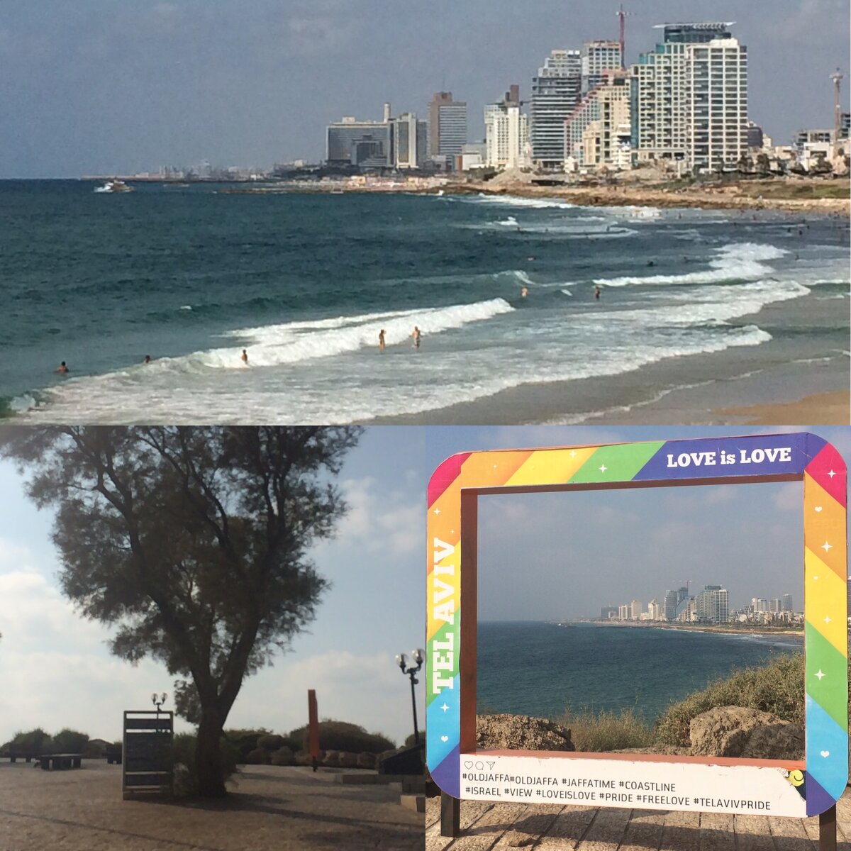 Со смотровой площадки открывается великолепный вид на береговую линию Тель-Авива