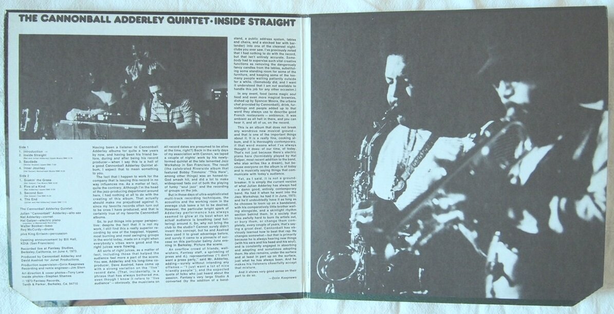 Cannonball Adderley - Inside Straight (Fantasy, 1973)