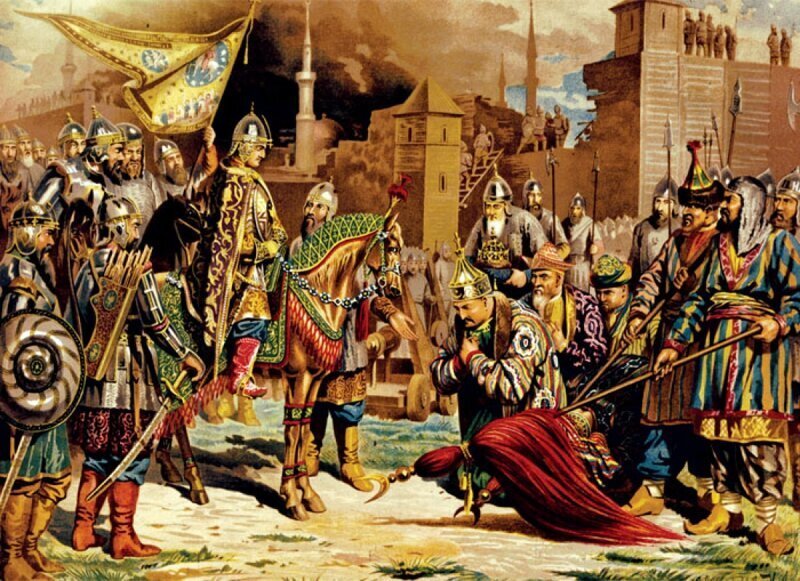 Картина взятие казани иваном грозным 2 октября 1552 года художника григория угрюмова