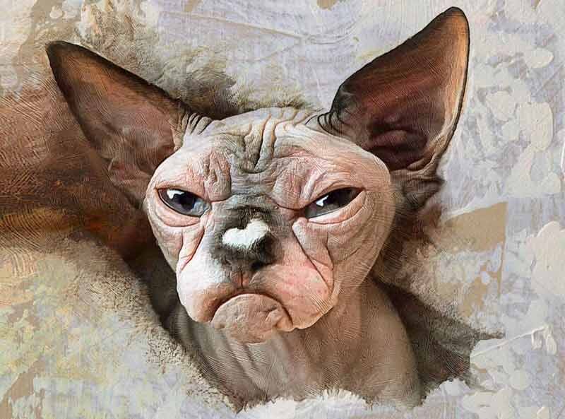 Канадский сфинкс ,улыбка  (фото взято из открытых источников.