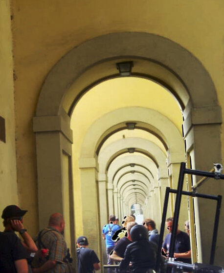 Локация во Флоренции на съёмочной площадке в сентябре 2018