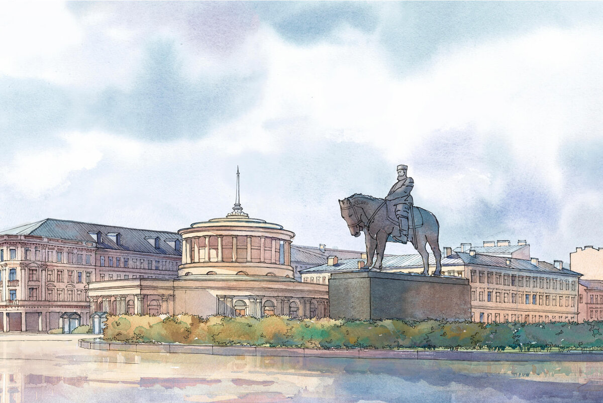 Памятник Александру III. Санкт-Петербург (1