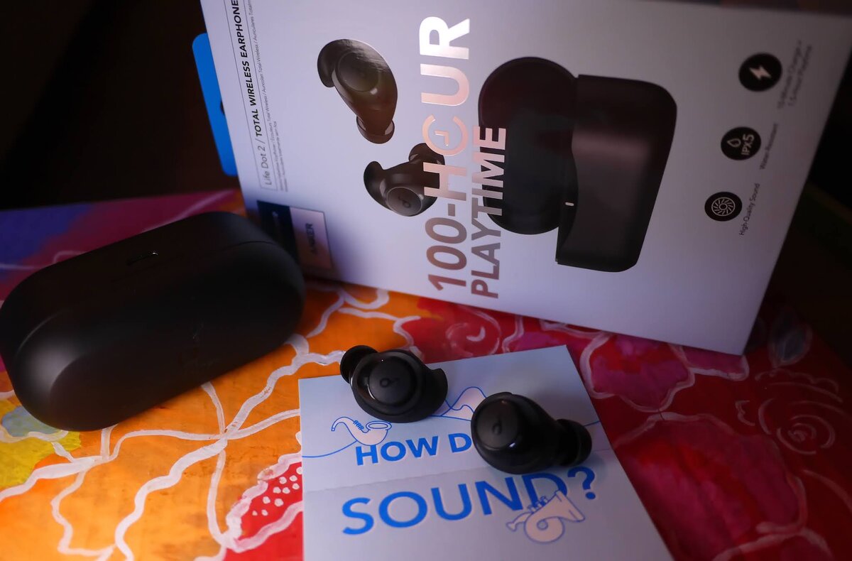 Наушники TWS Anker SOUNDCORE Life Dot 2. Наушники Anker SOUNDCORE Life Dota 2. SOUNDCORE Life Dot 2 NC. Anker SOUNDCORE Life Dot 2 NC В ушах.