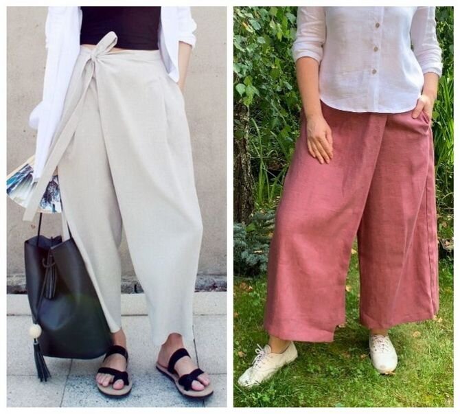 брюки классические с запахом; брюки женские,брюки-юбка, юбка -брюки