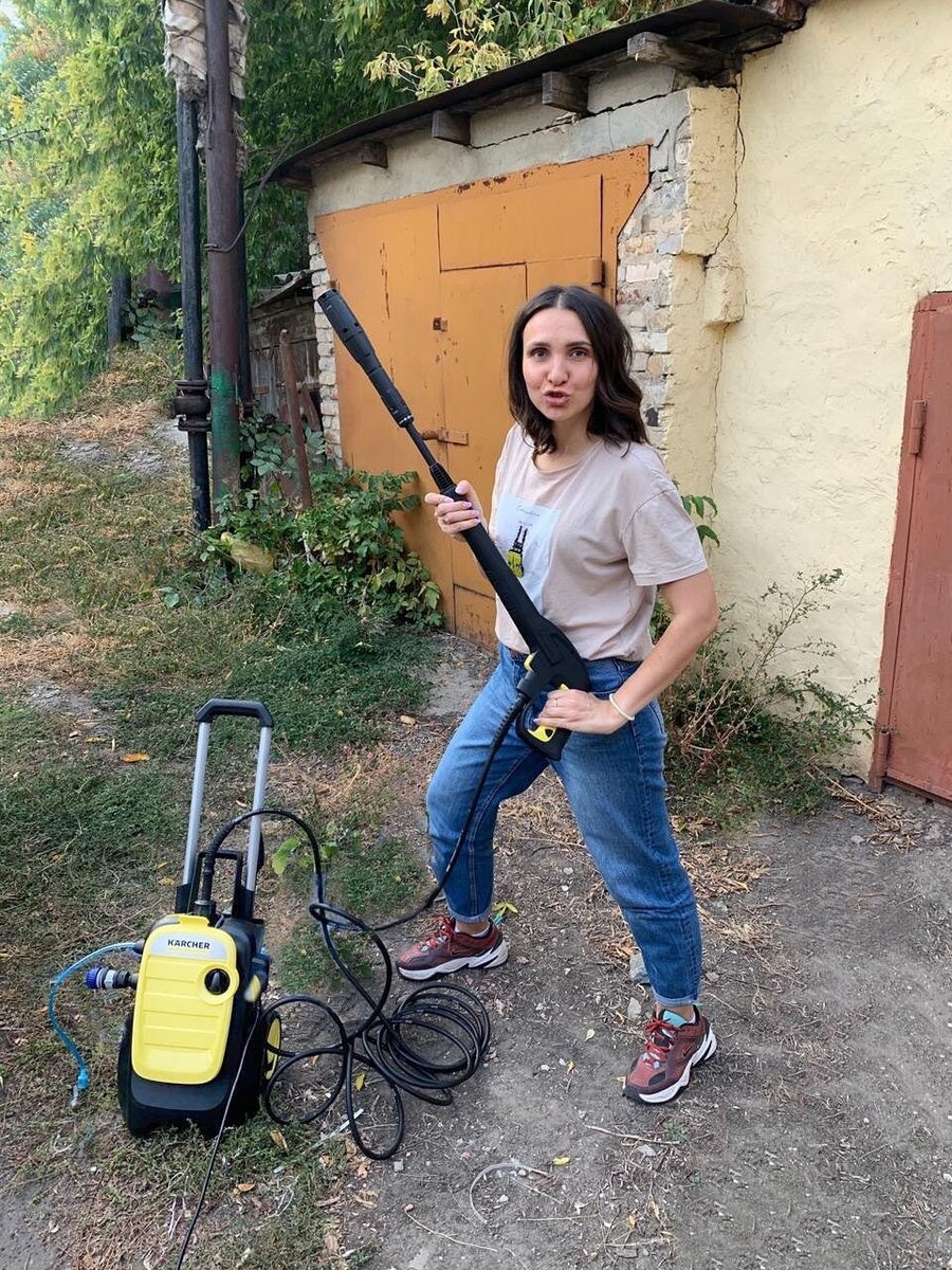 Мини-мойка Karcher K5 compact в деле