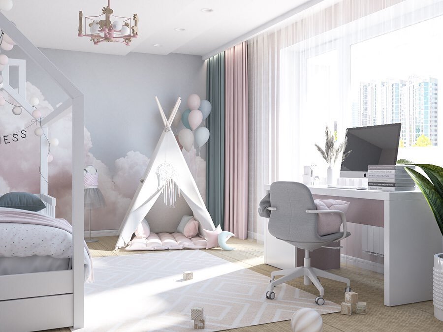 Моющиеся обои с облаками — дизайнеры студии Alltowall бесплатно скорректируют цвет для вашего интерьера