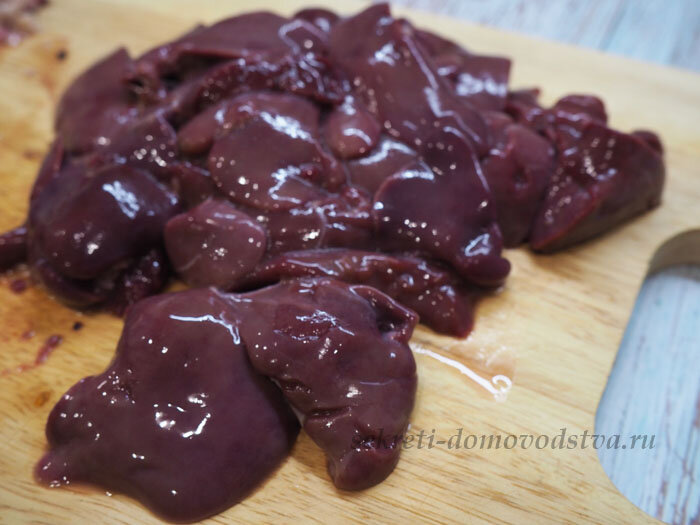 печень с сердечками рецепт с луком