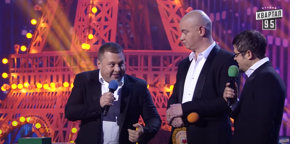 "Янукович" и "Кличко" на шоу"Угадай мелодию"