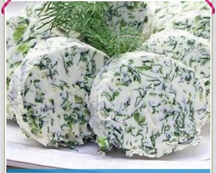 сливочный домашний сыр с зеленью