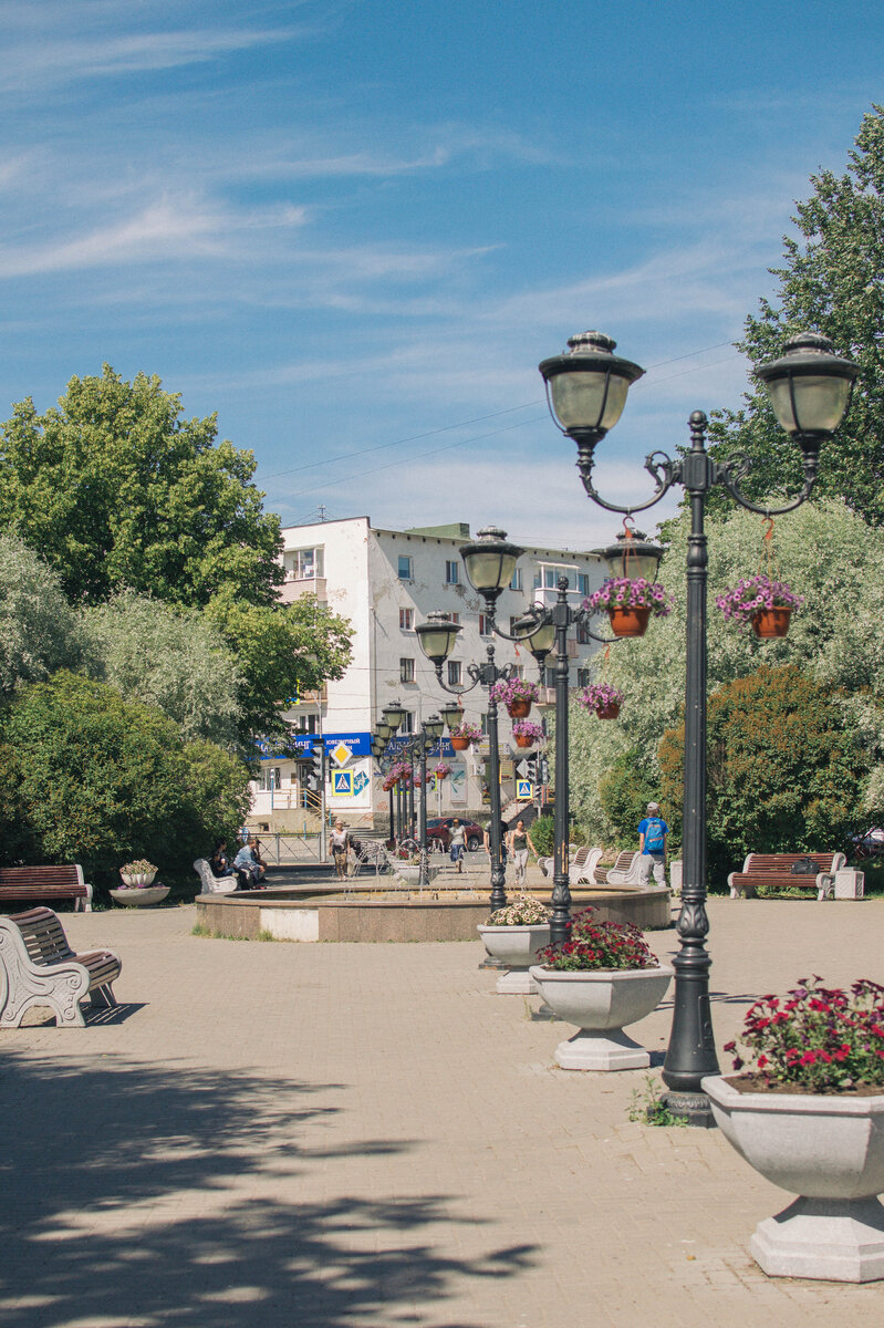 Пешеходная улочка в центре Сортавалы