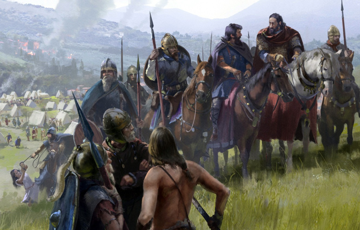 Готы вторгаются в римские пределы