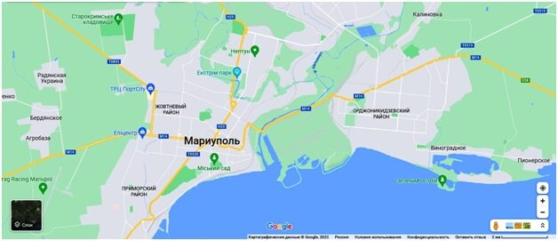 Сколько времени в мариуполе. Поселки Мариуполя. Карта Мариуполя по районам города. Поселок Западный Мариуполь на карте. Мариуполь на карте где находится