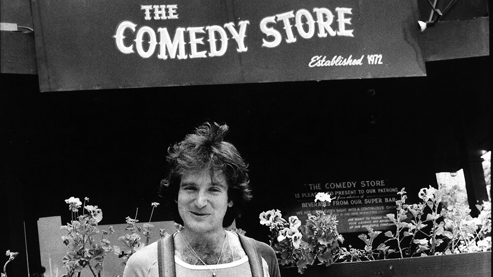 Робин Уильямс у клуба "Comedy Store"
