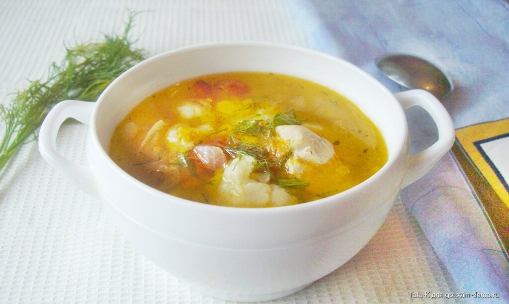 Суп С Рисом И Яйцом На Курином Бульоне