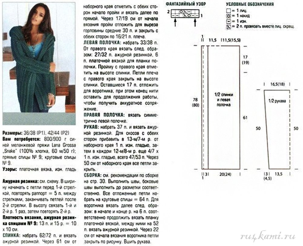 Вязание пальто и кардиганов самое новое и популярное схемы с описанием