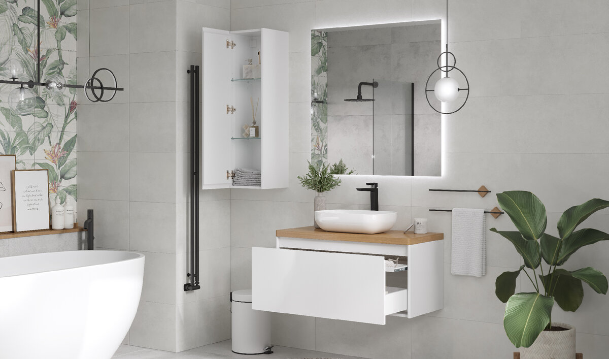 КОМПЛЕКТ МЕБЕЛИ ДЛЯ ВАННОЙ KLAUFS 80 