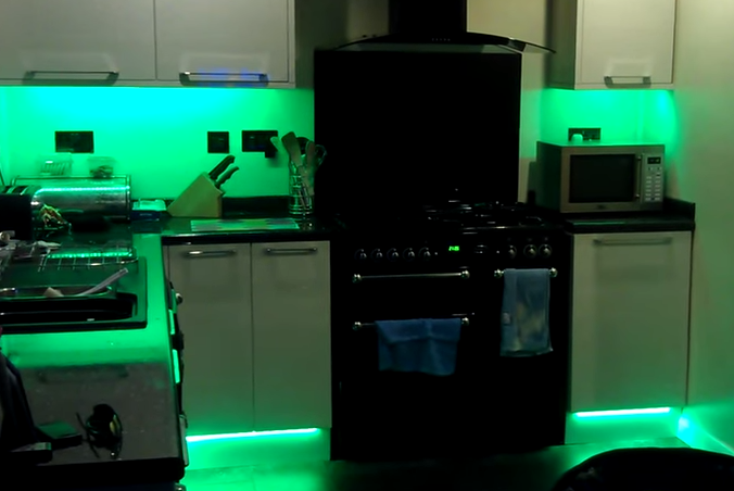Установка светодиодной LED-подсветки для кухни своими руками