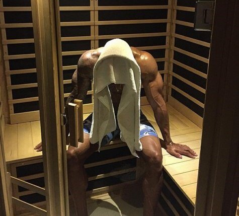 В бане после тренинровки