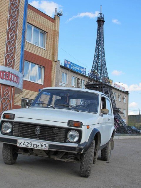 Гонял, как видно, на машине