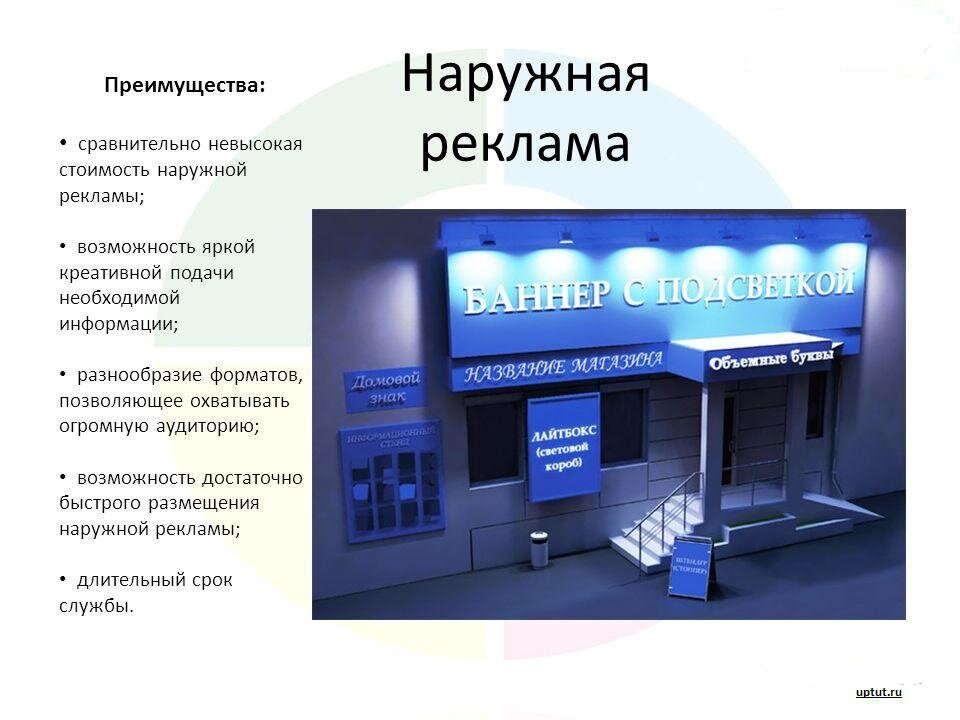 Особенности наружной рекламы презентация