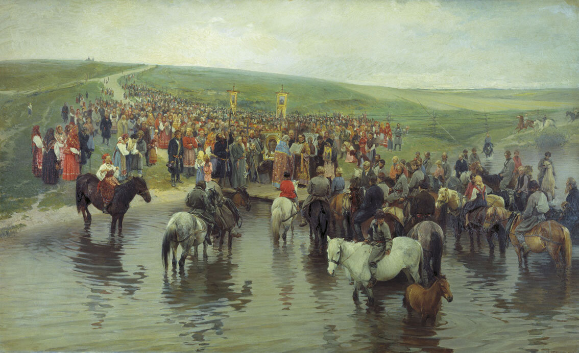 Илларион Прянишников. Спасов день на Севере. 1887