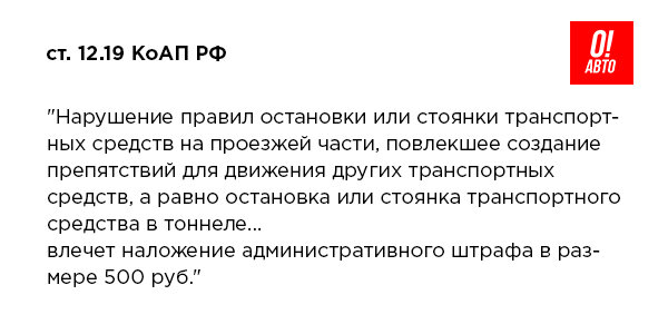 ст. 12.19 КоАП РФ