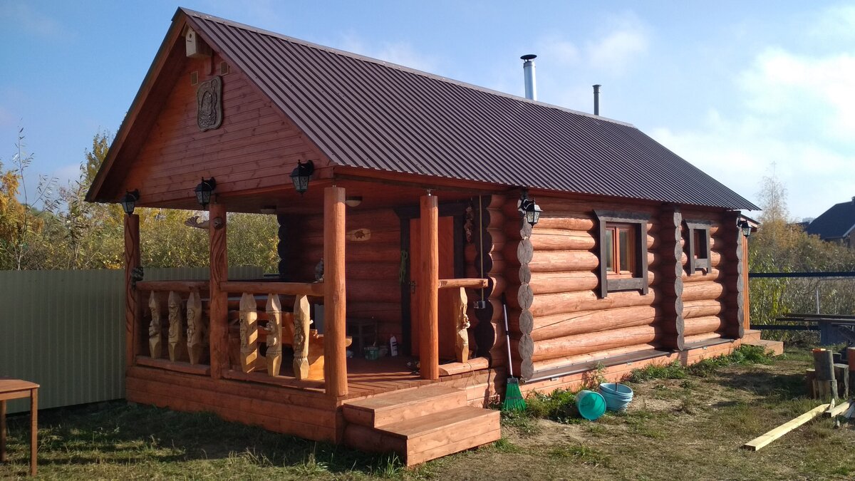 Эта баня с гибридной проводкой