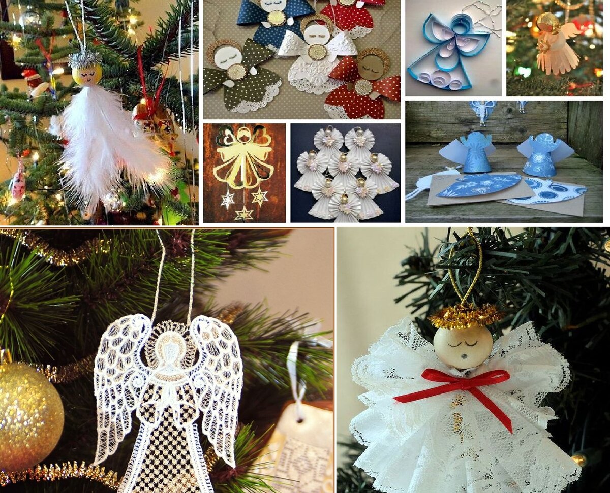 Самодельные новогодние украшения 