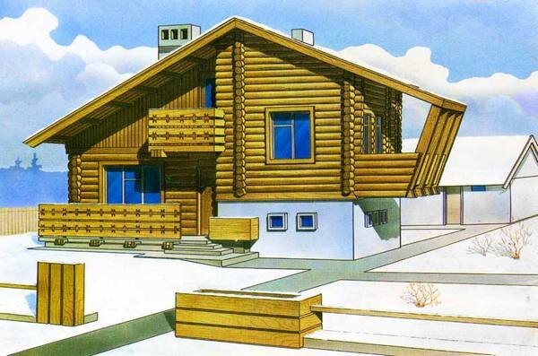 
Технико-экономические показатели Жилая площадь -48,1 м²
Общая площадь -79,9 м²
Строительный объём -350,6 м³