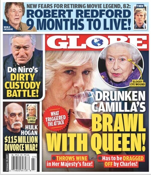 Неприятный инцидент на главных страницах британских журналов