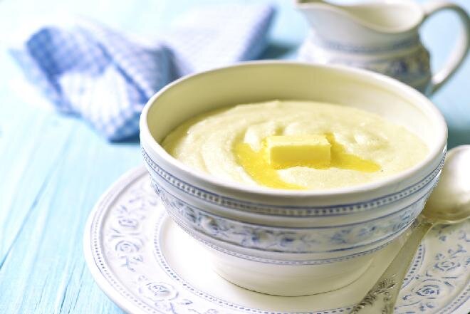 Манная каша с сливочным маслом