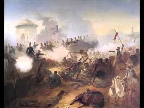 Défense héroïque du capitaine Lelièvre à Mazagran by Jean-Adolphe Beaucé