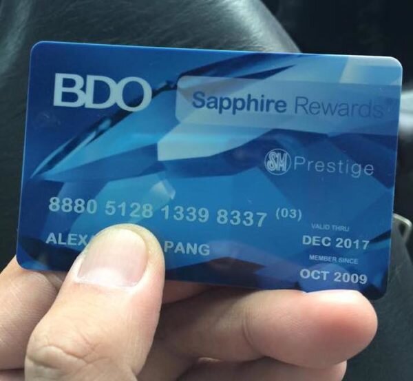 Карта банка BDO.