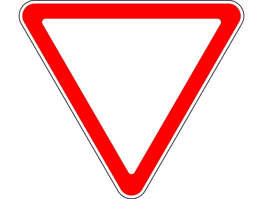 Картинка знака "Уступи дорогу" 