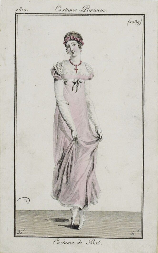 Модная гравюра из цикла "Costume Parisien", 1810. (cc) Wikimedia Commons