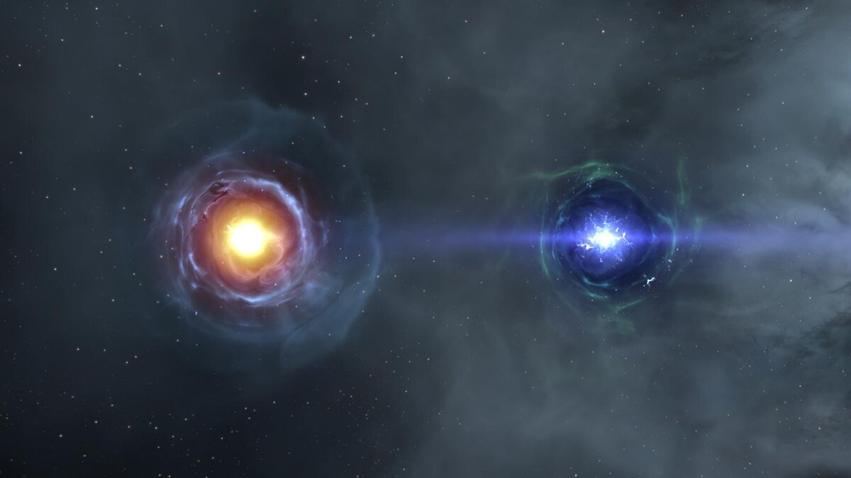 Два типа цино-полей в EVE Online — стандартное (слева) и скрытое (справа)