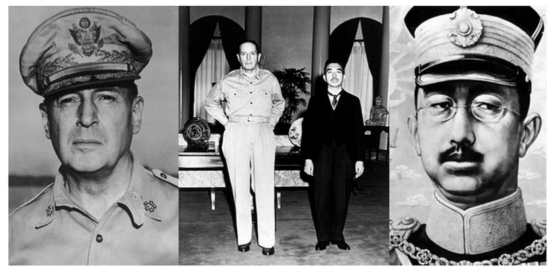 Генерал Дуглас Мака-Артур (Douglas MacArthur) и император Хирохито