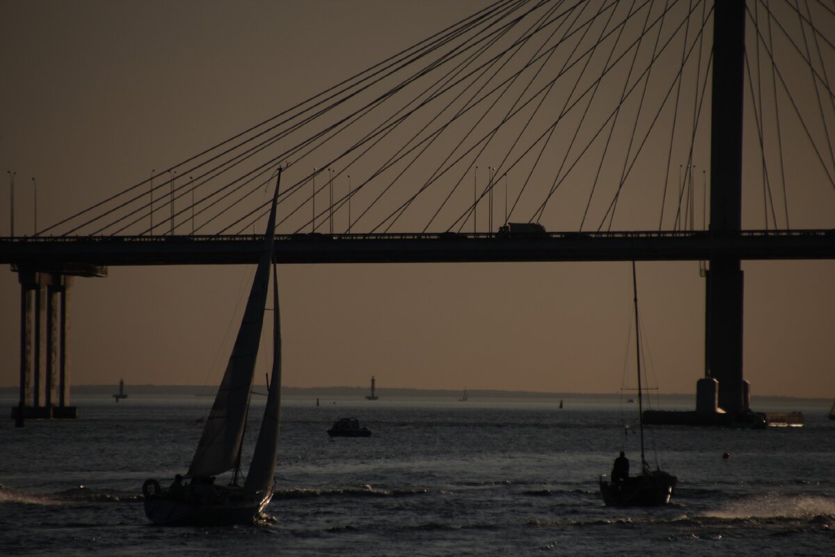 Финский залив и ЗСД на закате.