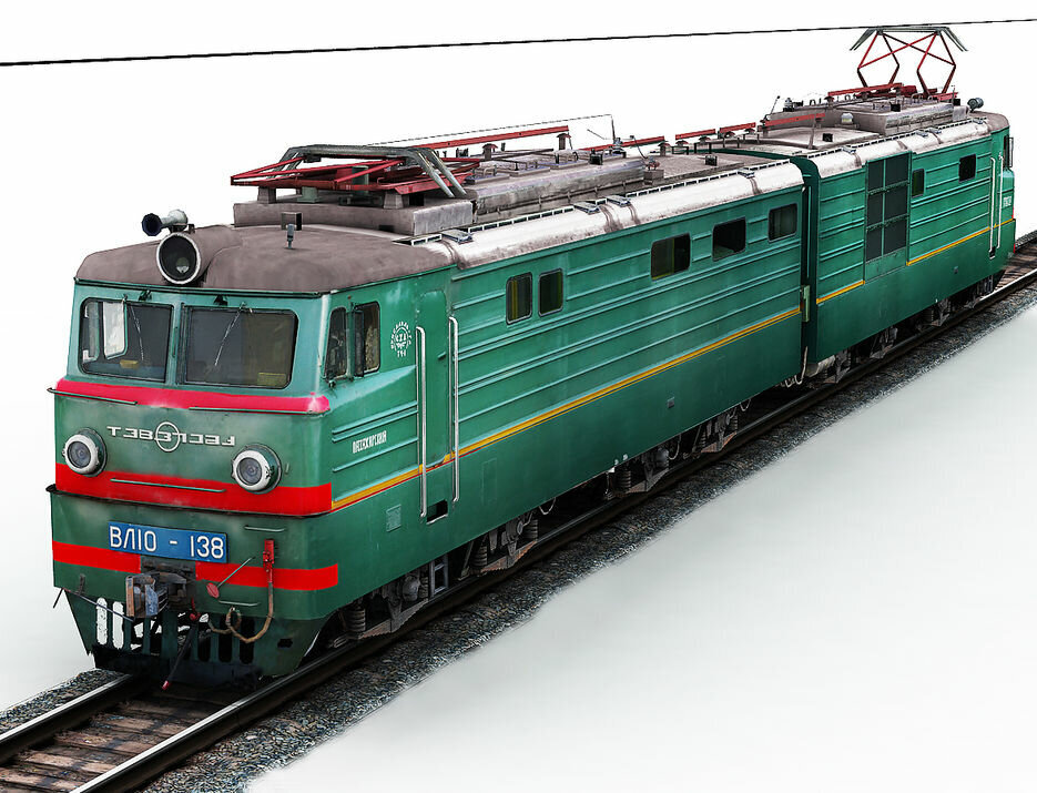 3д модель и рендер электровоза ВЛ10-138
