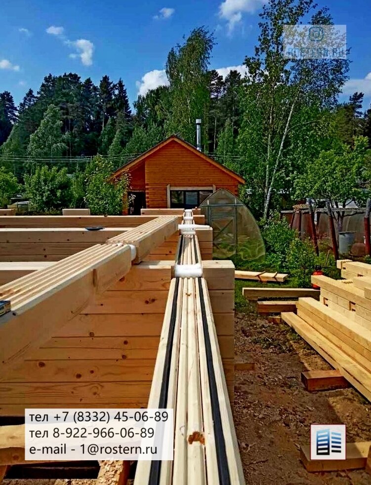 дом из бруса. источник фото : zen.yandex.ru/rostern