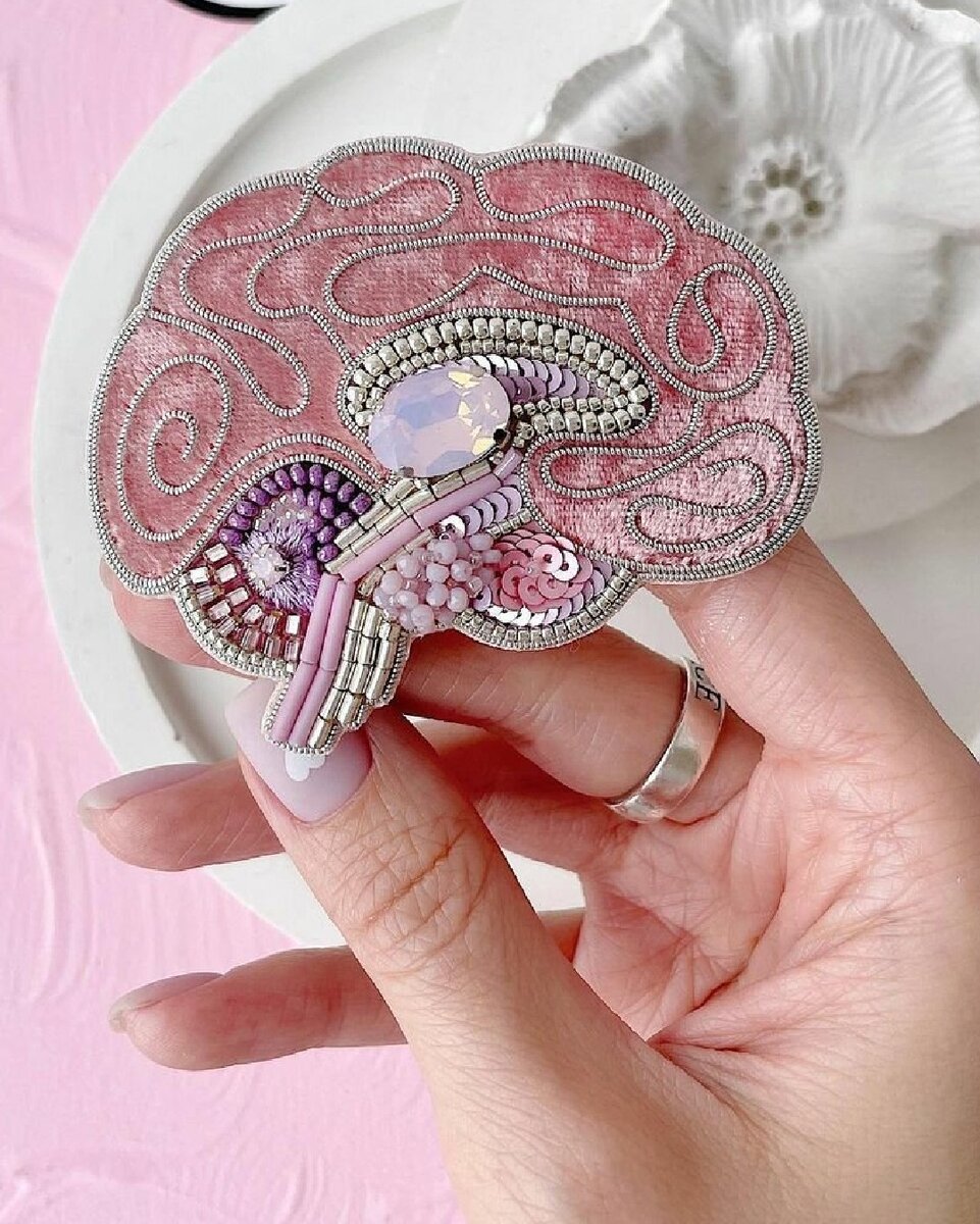 Брошь "Мозг" от by_ksi