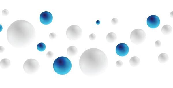 Скорость представленной реакции зависит от концентрации белых и синих молекул