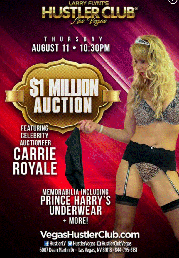 Кэрри Райхерт выставляет черные трусы Гарри на аукцион. Фото с сайта https://pagesix.com