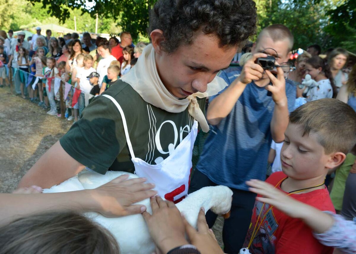 Всем хотелось погладить чемпиона этого года и поздравить и Мартина, и его "тренера" Антона Юдина с победой