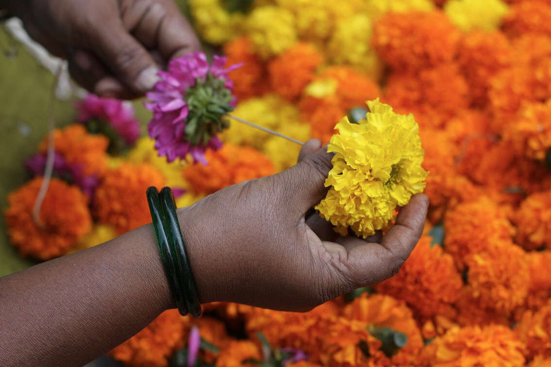 Цветы на индийском языке. Бархатцы цветы в Индии. Венок из бархатцев. Гирлянда из бархатцев. Гирлянды из бархатцев в Индии.