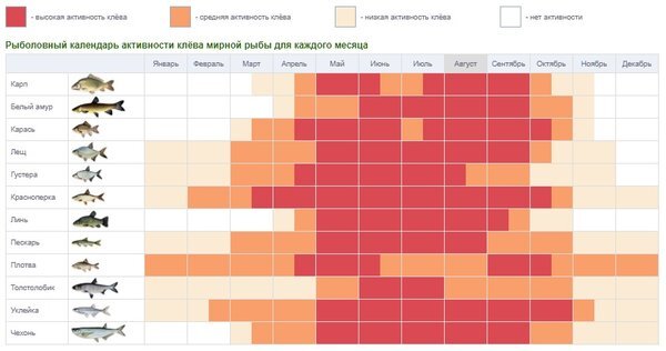 Календарь клева - Рыболовная литература, журналы, статьи - Форум Сальских Рыбако