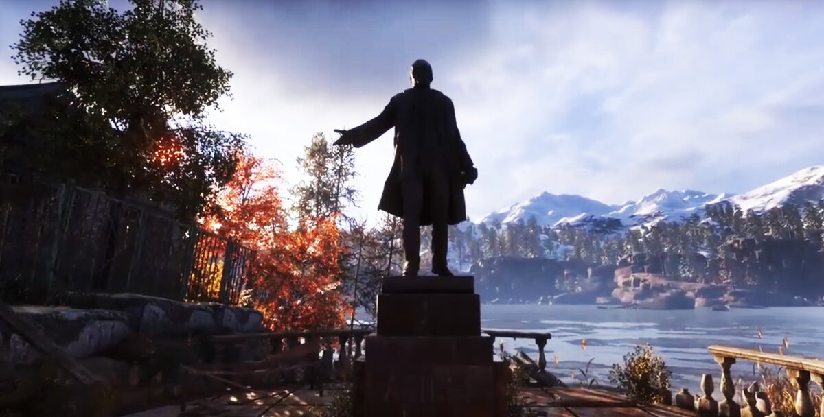 Metro Exodus памятник Ленину